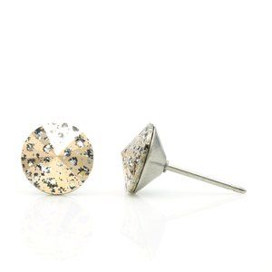 8mm Rose Gold Swarovski Studs | Rose Gold Crystal Earrings | Hypoallergenic